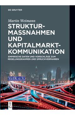 Coperta cărții 'Strukturmaßnahmen und Kapitalmarktkommunikation - Martin Weimann'