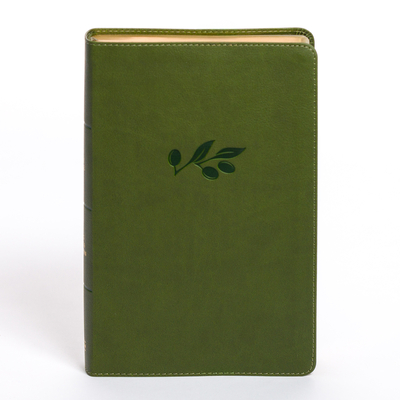 KJV Personal Size Giant Print Bible, Olive Leathertouch, Indexed -