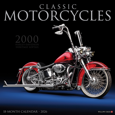 Classic Motorcycles 2026 12 X 12 Wall Calendar -