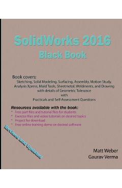Coperta cărții 'SolidWorks 2016 Black Book - Gaurav Verma'