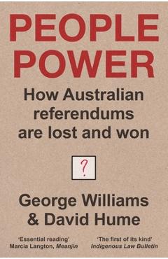 Coperta cărții 'People Power: How Australian referendums are lost and won - George Williams'