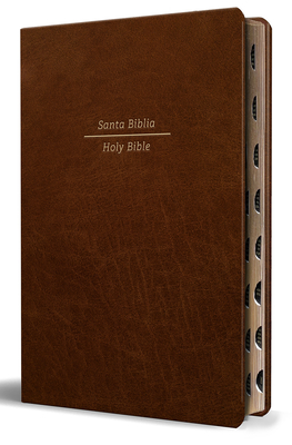 Biblia Bilingüe Reina Valera 1960 (Esv) Letra Grande Símil Piel Marrón Con Índice/ Bilingual Bible Rvr 1960 (Esv) Large Print Brown Leathersoft with T -