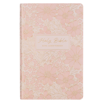 KJV Bible Deluxe Gift Faux Leather, Pink -