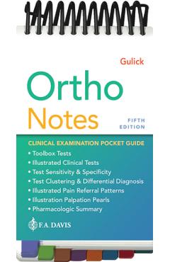 Coperta cărții 'Ortho Notes: Clinical Examination Pocket Guide - Dawn T. Gulick'