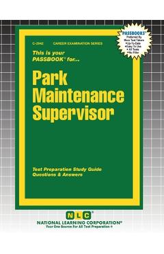 Coperta cărții 'Park Maintenance Supervisor -'