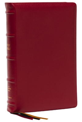 Nkjv, Thinline Reference Bible, Large Print, Red Premium Goatskin Leather, Premier Collection, Comfort Print: Holy Bible, New King James Version -