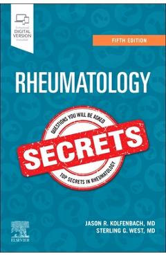 Coperta cărții 'Rheumatology Secrets - Jason Kolfenbach'