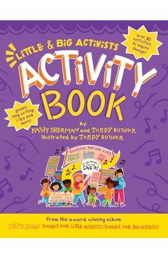 Coperta cărții 'Little & Big Activists Activity Book: A colorful companion to 