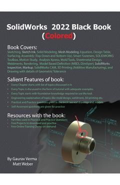 Coperta cărții 'SolidWorks 2022 Black Book (Colored) - Gaurav Verma'