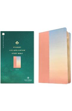 Coperta cărții 'NLT Student Life Application Study Bible, Filament Enabled (Leatherlike, Ombre Pink, Red Letter) -'