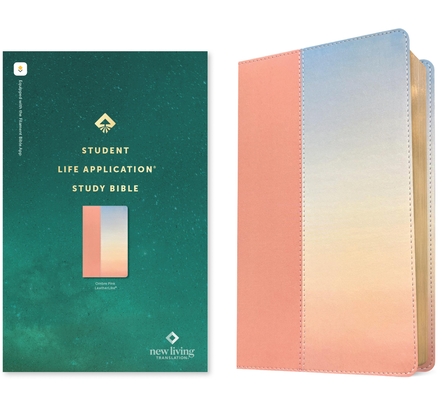 Coperta cărții 'NLT Student Life Application Study Bible, Filament Enabled (Leatherlike, Ombre Pink, Red Letter) -'
