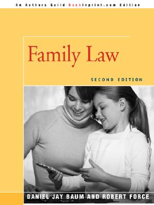 Coperta cărții 'Family Law: Second Edition - Daniel J. Baum'