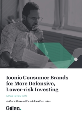 Coperta cărții 'Iconic Consumer Brands for More Defensive, Lower-risk Investing - Darren Gillen'