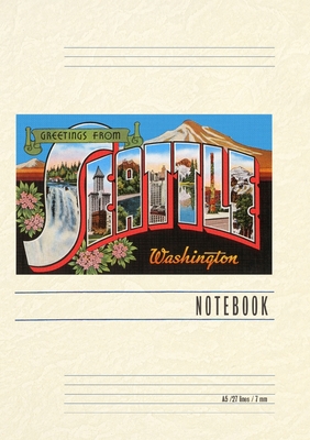 Vintage Lined Notebook Greetings from Seattle - 