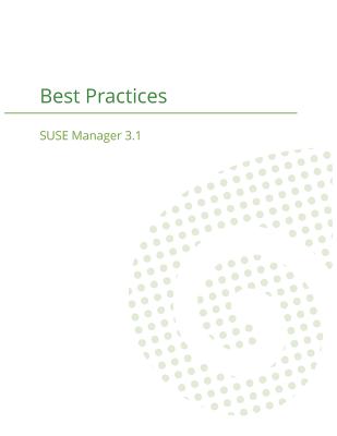 Coperta cărții 'SUSE Manager 3.1: Best Practices Guide - Joseph Cayouette'