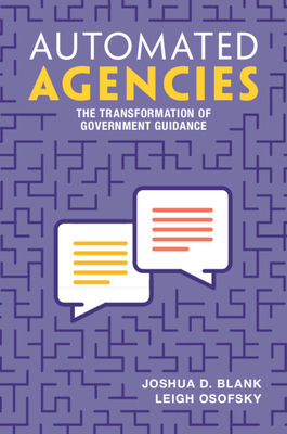 Coperta cărții 'Automated Agencies - Joshua D. Blank'