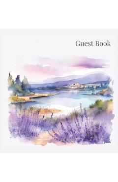Coperta cărții 'Guest book (hardback), comments book, guest book to sign, vacation home, holiday home, visitors comment book - Lulu And'