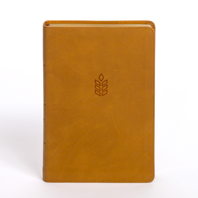 CSB Personal Size Giant Print Bible, Camel Suedesoft Leathertouch -