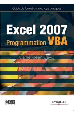 Coperta cărții 'Excel 2007: Programmation VBA - Daniel-jean David'
