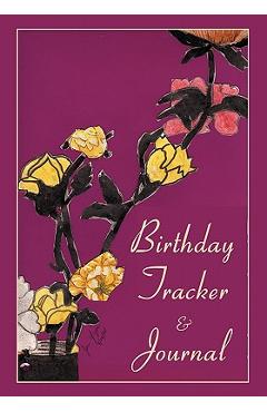 Coperta cărții 'Birthday Tracker & Journal - Jan Yager'