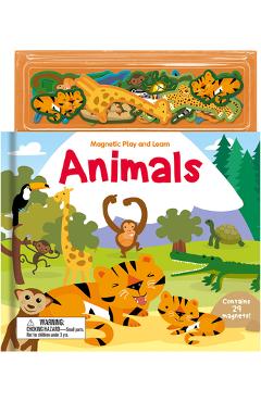 Coperta cărții 'Magnetic Play and Learn Animals - Joshua George'