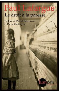 Coperta cărții 'Le droit à la paresse - Paul Lafargue'
