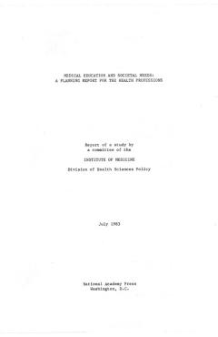 Coperta cărții 'Medical Education and Societal Needs -'
