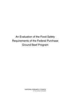 Evaluation of the Food Safety Requirements of the Federal Purchase Ground Beef Program -
