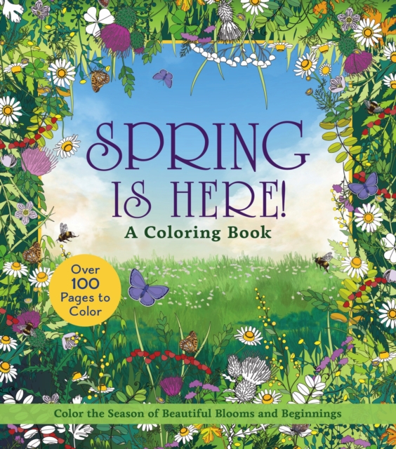 Coperta cărții 'Spring is Here! Coloring Book -'