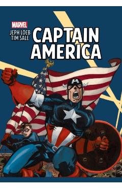 Coperta cărții 'Jeph Loeb & Tim Sale: Captain America - Jeph Loeb'