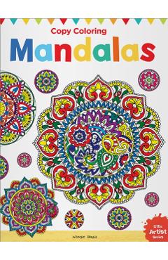 Coperta cărții 'COPY COLOURING MANDALAS -'