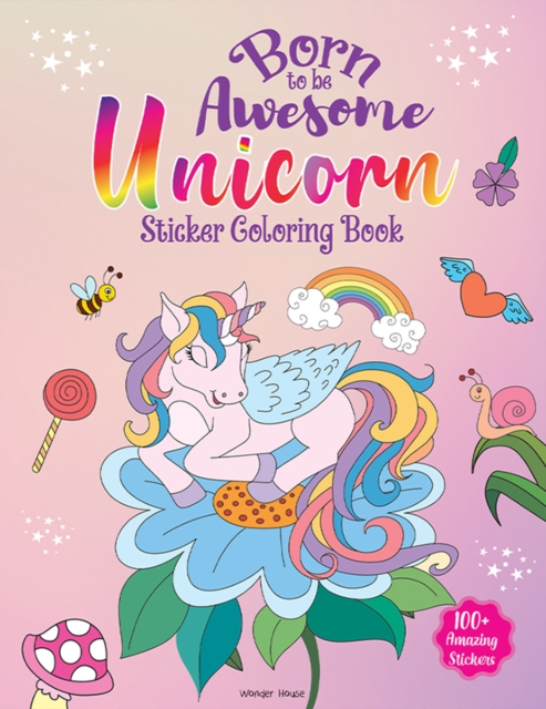 Coperta cărții 'Born To Be Awesome Unicorn -'