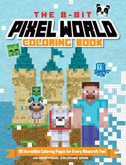 8-Bit Pixel World Coloring Book - 
