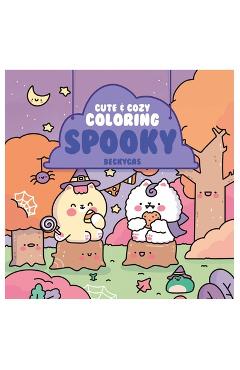 Coperta cărții 'Cute & Cozy Coloring - Becky Cas'