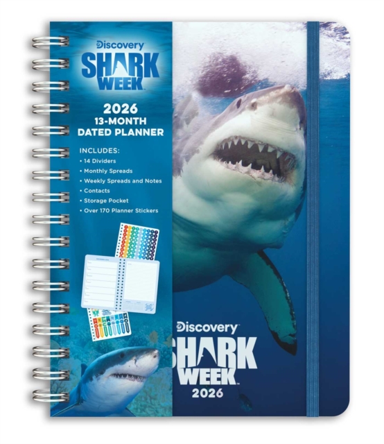 2026 Shark Week 13-Month Weekly Planner - 