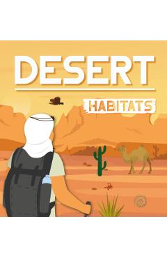 Coperta cărții 'Desert Habitats - Alex Hall'