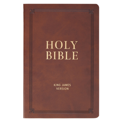 KJV Bible Gift Faux Leather, Brown -