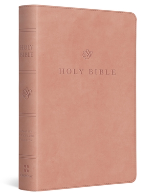 ESV Large Print Compact Bible, Red Letter (Trutone, Blush Rose) -