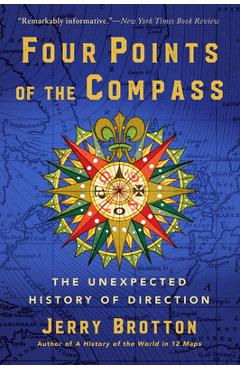 Coperta cărții 'Four Points of the Compass: The Unexpected History of Direction - Jerry Brotton'