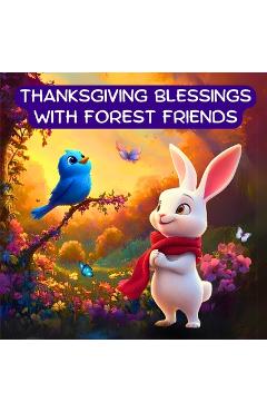 Coperta cărții 'Thanksgiving Blessings with Forest Friends: A Thankfulness and Gratitude book for kids (Fall Themed Books for Kids) -'