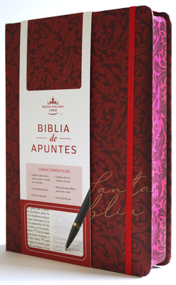 Biblia de Apuntes Rvr 1960 Tapa Dura, Vino Tinto (Edición Cantos Pintados) / Spanish Journalling Bible Rvr 1960 Hardcover Burgundy - 