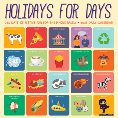 Holidays for Days 2026 12 X 12 Wall Calendar -