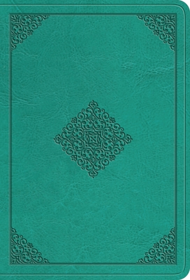 ESV Value Large Print Compact Bible (Trutone, Teal, Ornament Design) -