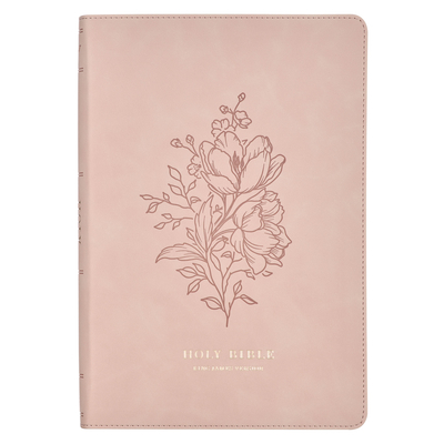 KJV Bible Thinline LP Faux Leather Trust, Pink -