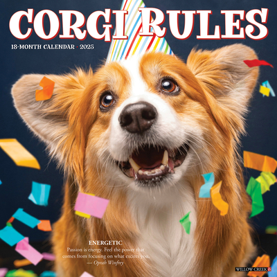 Corgi Rules 2026 12 X 12 Wall Calendar -