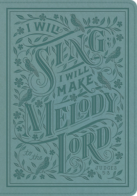 ESV Single Column Journaling Bible, Large Print (Trutone, Paris Sky, Judges 5:3 Design) -