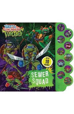 Coperta cărții 'Tales of the Teenage Mutant Ninja Turtles: Sewer Squad! - Delaney Foerster'
