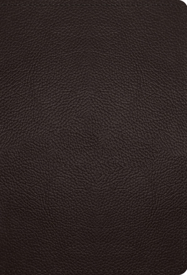 ESV Large Print Compact Bible, Red Letter (Buffalo Leather, Deep Brown) -