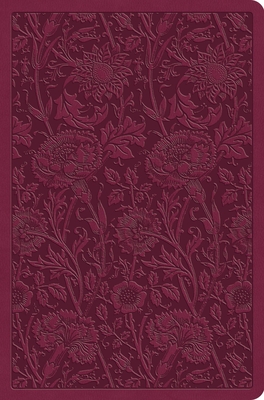 ESV Value Compact Bible (Trutone, Raspberry, Floral Design) -