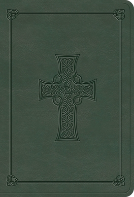 ESV Value Large Print Compact Bible (Trutone, Quiet Forest, Celtic Cross Design) -